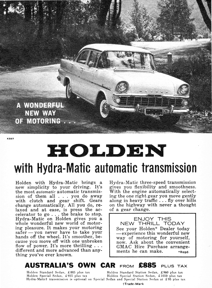 1962 EK Holden Special Sedan